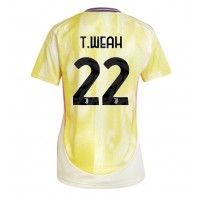 Camiseta Juventus Timothy Weah #22 Visitante Equipación para mujer 2024-25 manga corta